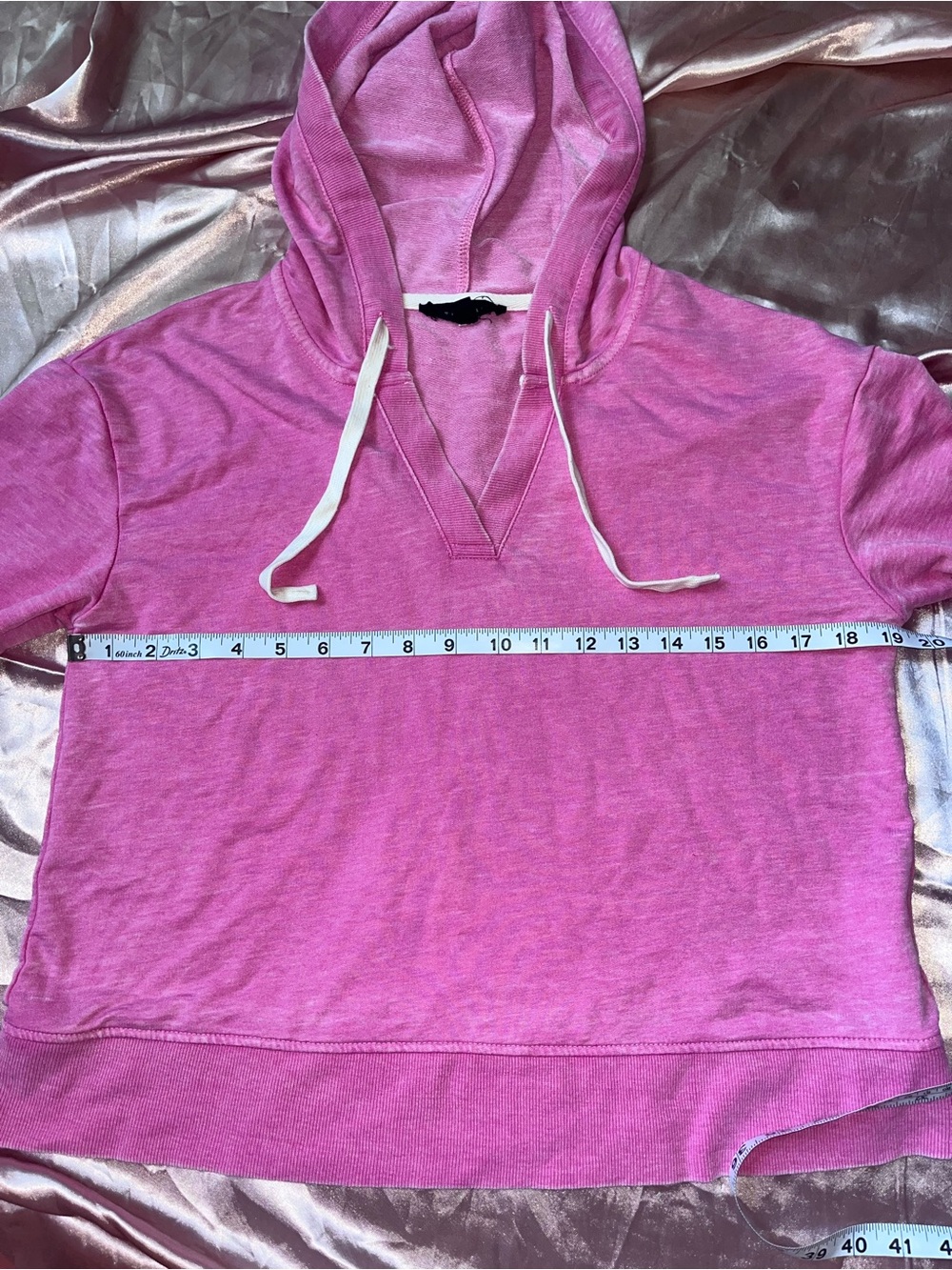 Jane and Delancey Pink Hooded Pullover Sweatshirt - Picture 4 of 7